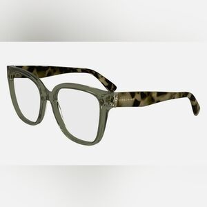 Longchamp Women's Glasses - Longchamp LO2745 Eyeglasses Transparent Olive/Havana